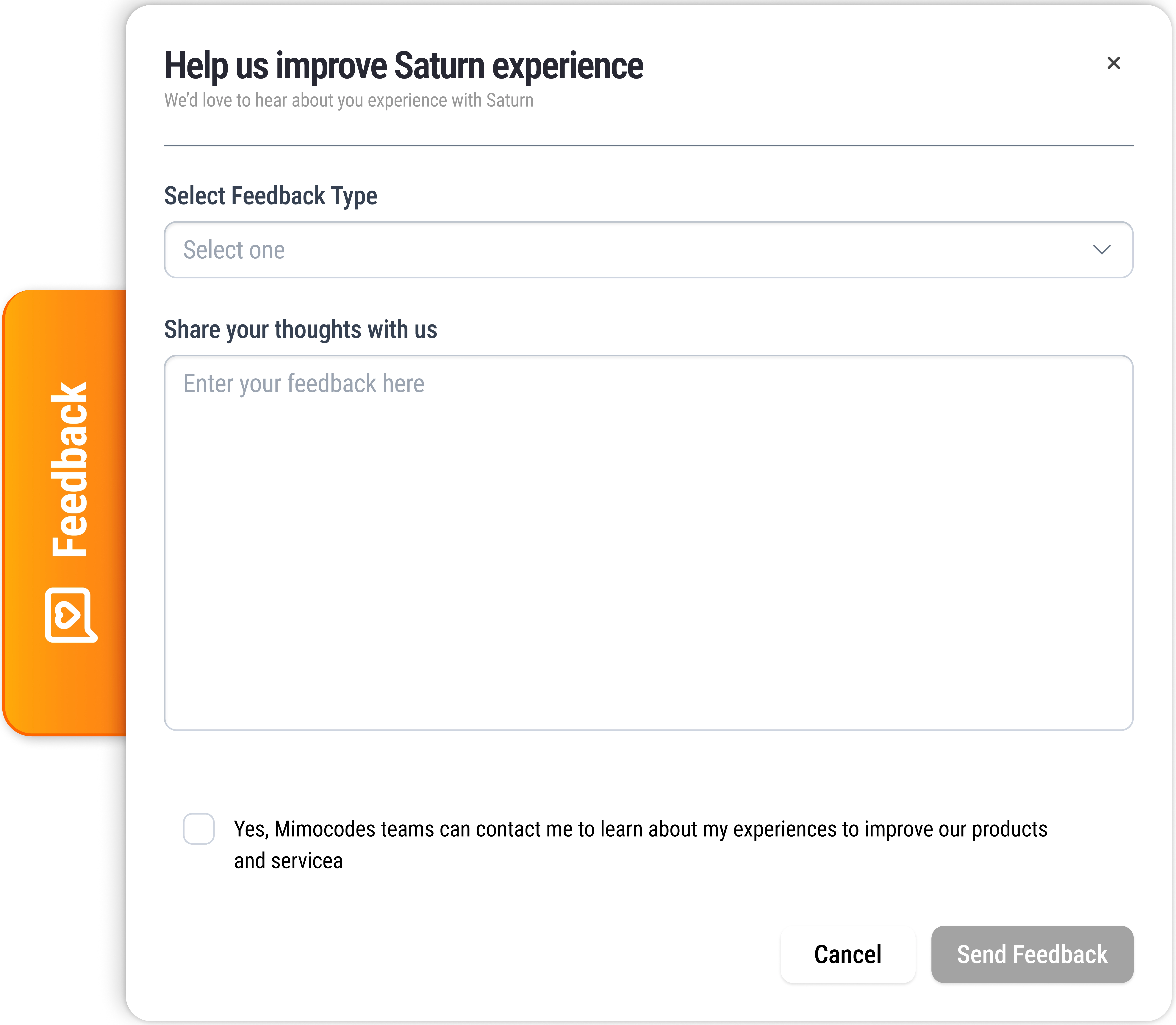 Saturn feedback loop interface